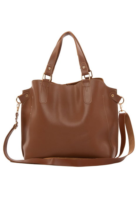 Zoozie Bags Bolso de Hombro Midi Camel